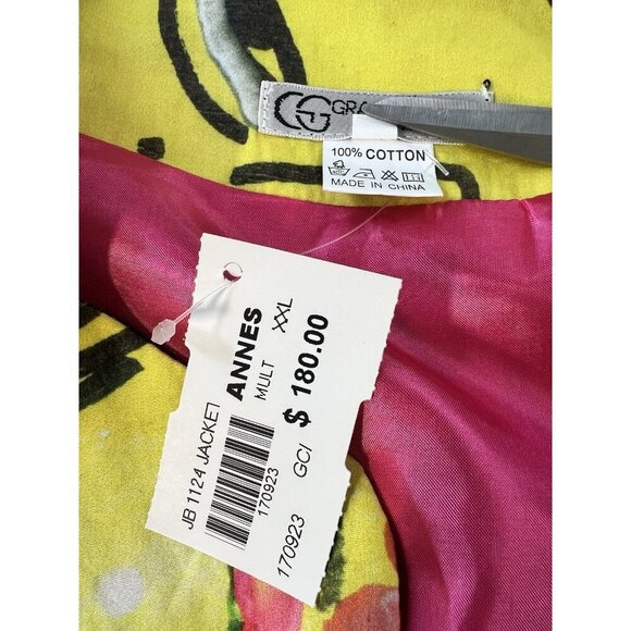 NWT Grace Chuang Jacket XXL Pop Art To Wear Statement Avant Garde Maximalist - Picture 7 of 8